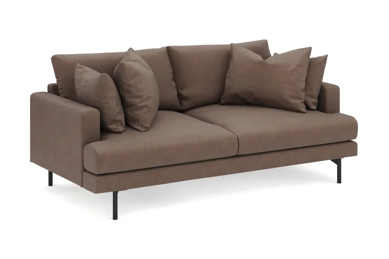 Menard 3-seters Dyp Stoffsofa - Brun - Møbler - Sofaer - 3 seter sofa