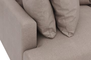 Menard 3-seters Dyp Stoffsofa - Brun - Møbler - Sofaer - 3 seter sofa