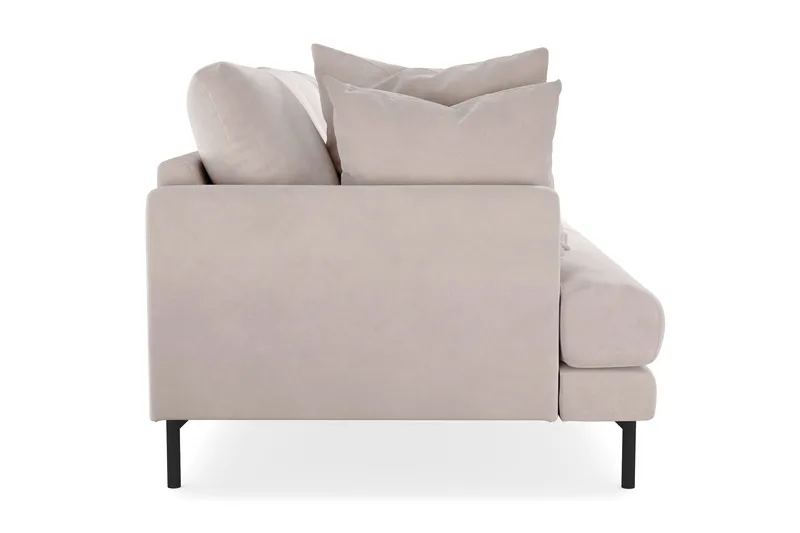 Menard 4-seters Dyp Fløyelssofa - Beige - Møbler - Sofaer - 4 seter sofa