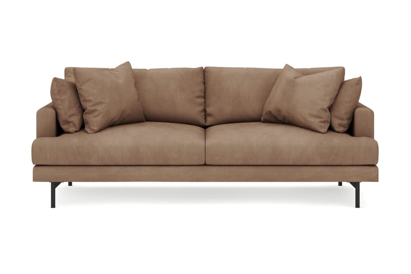 Menard 4-seters Dyp Manchestersofa - Brun - Møbler - Sofaer - 4 seter sofa