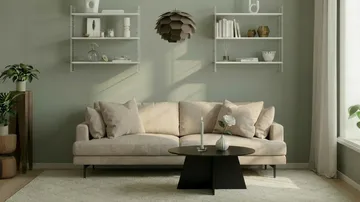 Menard 4-seters Dyp Manchestersofa - Greige - Møbler - Sofaer - 4 seter sofa