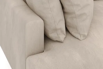 Menard 4-seters Dyp Manchestersofa - Greige - Møbler - Sofaer - 4 seter sofa