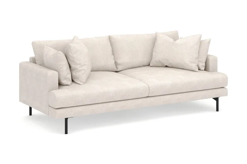 Menard 4-seters Dyp Stoffsofa - Beige - Møbler - Sofaer - 4 seter sofa