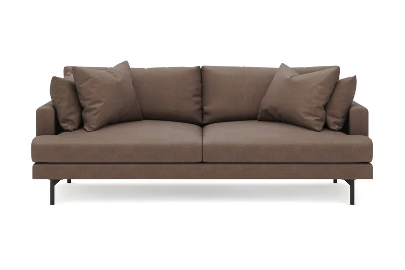 Menard 4-seters Dyp Stoffsofa - Brun - Møbler - Sofaer - 4 seter sofa