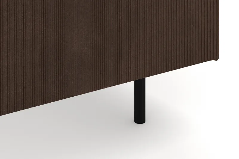 Menard 6-seters Høyrevendt L-formet Hjørnesofa i Manchester - Brun - Møbler - Sofaer - Hjørnesofaer