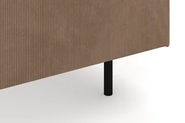 Menard 6-seters Høyrevendt L-formet Hjørnesofa i Manchester - Brun - Møbler - Sofaer - Hjørnesofaer