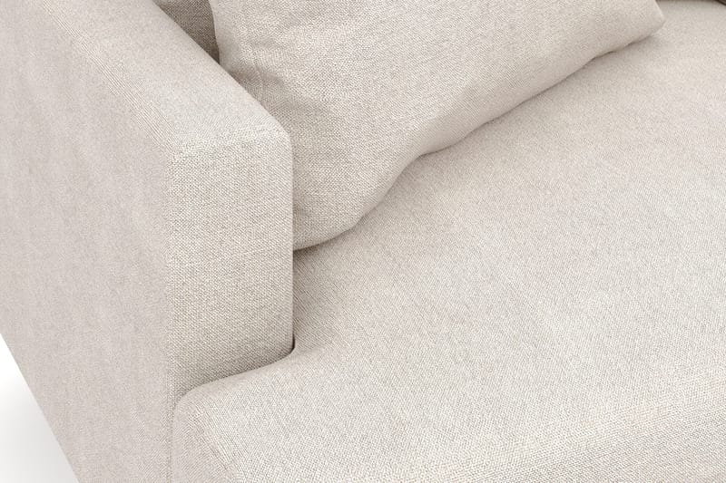 Menard 6-seters Høyrevendt L-formet Hjørnesofa i Stoff - Beige - Møbler - Sofaer - Hjørnesofaer