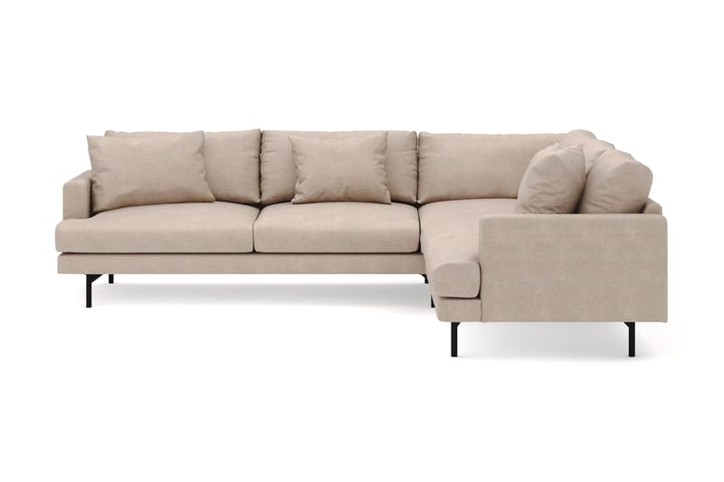 Menard 6-seters Høyrevendt L-formet Hjørnesofa i Stoff, Beige