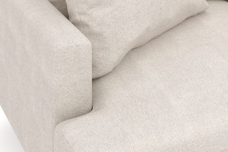 Menard 6-seters Høyrevendt L-formet Hjørnesofa i Stoff - Beige - Møbler - Sofaer - Hjørnesofaer