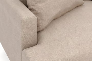 Menard 6-seters Høyrevendt L-formet Hjørnesofa i Stoff - Beige - Møbler - Sofaer - Hjørnesofaer