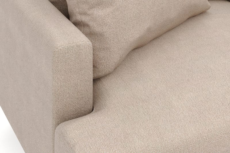 Menard 6-seters Høyrevendt L-formet Hjørnesofa i Stoff - Beige - Møbler - Sofaer - Hjørnesofaer