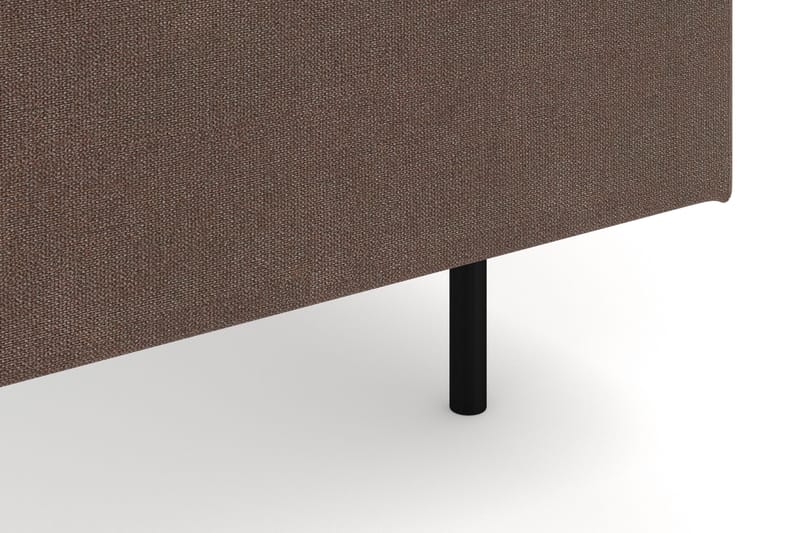 Menard 6-seters Høyrevendt L-formet Hjørnesofa i Stoff - Brun - Møbler - Sofaer - Hjørnesofaer