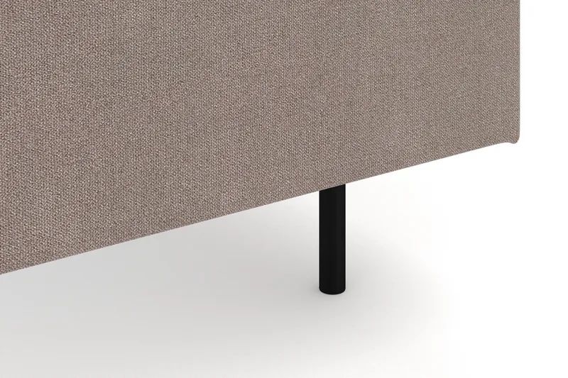 Menard 6-seters Høyrevendt L-formet Hjørnesofa i Stoff - Brun - Møbler - Sofaer - Hjørnesofaer