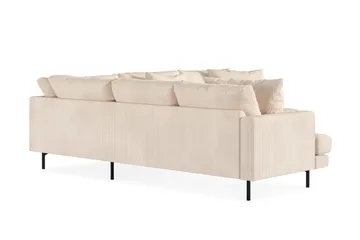 Menard 6-seters Venstrevendt L-formet Hjørnesofa i Manchester - Beige - Møbler - Sofaer - Hjørnesofaer