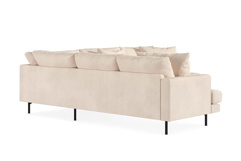 Menard 6-seters Venstrevendt L-formet Hjørnesofa i Manchester - Beige - Møbler - Sofaer - Hjørnesofaer