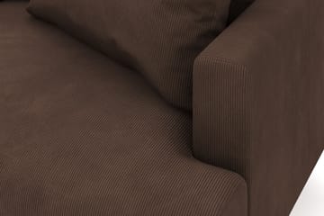 Menard 6-seters Venstrevendt L-formet Hjørnesofa i Manchester - Brun - Møbler - Sofaer - Hjørnesofaer
