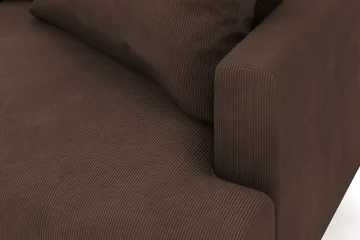 Menard 6-seters Venstrevendt L-formet Hjørnesofa i Manchester - Brun - Møbler - Sofaer - Hjørnesofaer