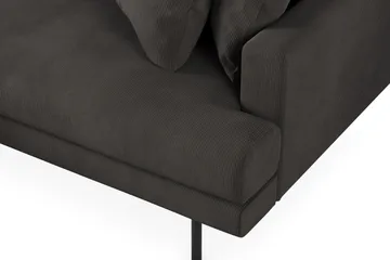 Menard 6-seters Venstrevendt L-formet Hjørnesofa i Manchester - Mørk grå - Møbler - Sofaer - Hjørnesofaer