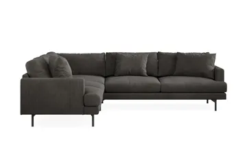 Menard 6-seters Venstrevendt L-formet Hjørnesofa i Manchester - Mørk grå - Møbler - Sofaer - Hjørnesofaer