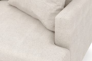 Menard 6-seters Venstrevendt L-formet Hjørnesofa i Stoff - Beige - Møbler - Sofaer - Hjørnesofaer