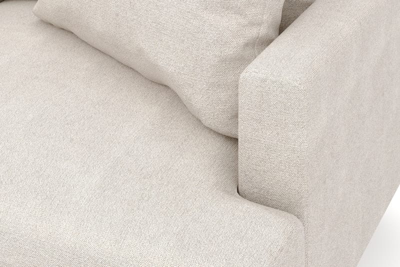 Menard 6-seters Venstrevendt L-formet Hjørnesofa i Stoff - Beige - Møbler - Sofaer - Hjørnesofaer