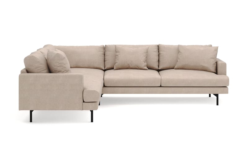 Menard 6-seters Venstrevendt L-formet Hjørnesofa i Stoff, Beige