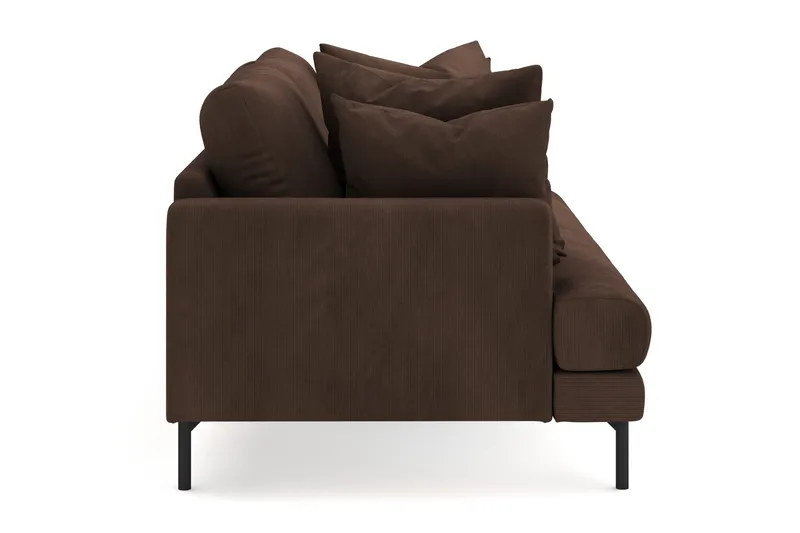 Menard dyp 4-seters sofa i kordfløyel - Brun - Møbler - Sofaer - 4 seter sofa