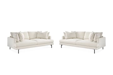 Menard Sofagruppe 4-seters + 4-seters Dyp Fløyelssofa 225 cm bred