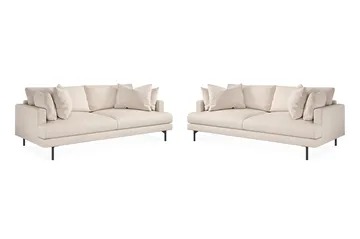 Menard Sofagruppe 4-seters + 4-seters Dyp Stoffsofa 225 cm bred