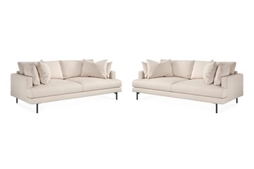 Menard Sofagruppe 4-seters + 4-seters Dyp Stoffsofa 225 cm bred