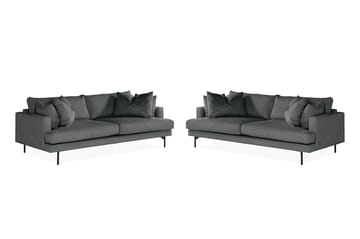 Menard Sofagruppe 4-seters + 4-seters Manchestersofa