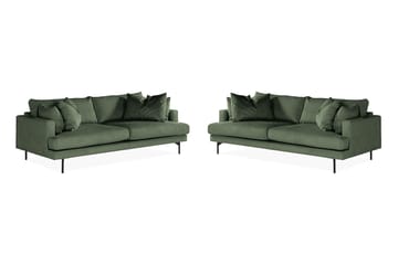 Menard Sofagruppe 4-seters + 4-seters Manchestersofa