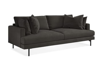 Menard Sofagruppe 4-seters + 4-seters Manchestersofa - Mørk grå - Møbler - Sofaer - Sofagrupper