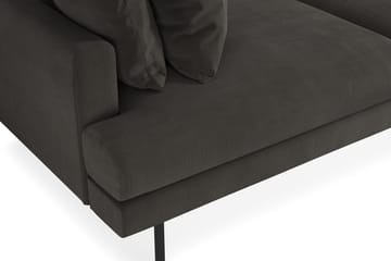 Menard Sofagruppe 4-seters + 4-seters Manchestersofa - Mørk grå - Møbler - Sofaer - Sofagrupper