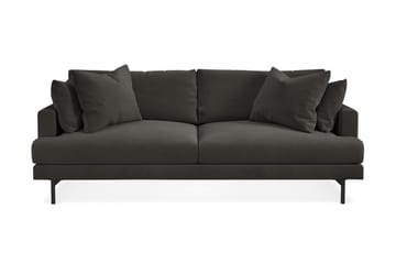 Menard Sofagruppe 4-seters + 4-seters Manchestersofa - Mørk grå - Møbler - Sofaer - Sofagrupper
