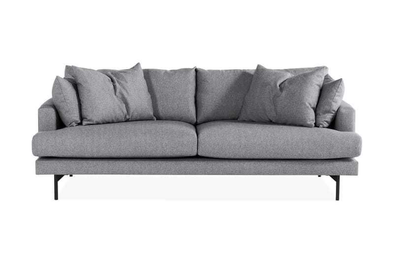Menard Sofagruppe 4-seters + 4-seters Stoffsofa - Grå - Møbler - Sofaer - Sofagrupper