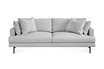Menard Sofagruppe 4-seters + 4-seters Stoffsofa - Lys grå - Møbler - Sofaer - Sofagrupper