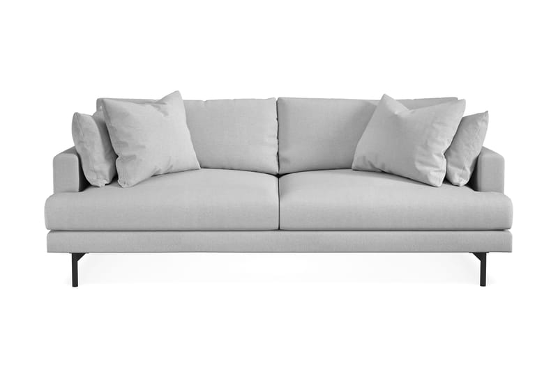 Menard Sofagruppe 4-seters + 4-seters Stoffsofa - Lys grå - Møbler - Sofaer - Sofagrupper