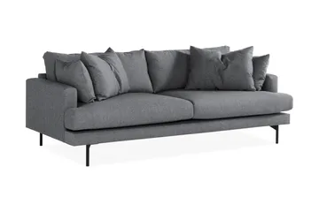 Menard Sofagruppe 4-seters + 4-seters Stoffsofa - Mørk grå - Møbler - Sofaer - Sofagrupper