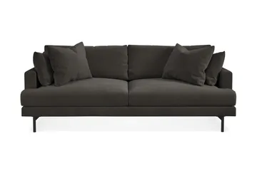 Menard Sofagruppe 4-seters + 4-seters Manchestersofa - Mørk grå - Møbler - Sofaer - Sofagrupper