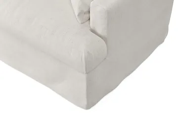 Menard Sofagruppe 4-seters Venstrevendt L-formet Sjeselongsofa + Lenestol i Stoff - Beige - Møbler - Sofaer - Sofagrupper