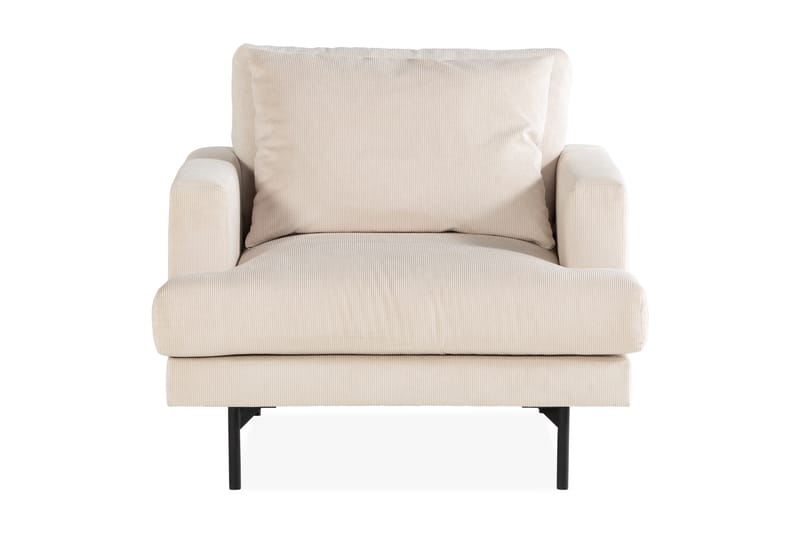 Menard Sofagruppe 4-seters Venstrevendt L-formet Sjeselongsofa + Stor Lenestol i Manchester - Beige - Møbler - Sofaer - Sofagrupper