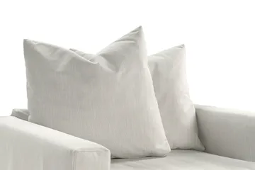 Menard Sofagruppe 4-seters Venstrevendt L-formet Sjeselongsofa + Lenestol i Stoff - Lys grå - Møbler - Sofaer - Sofagrupper