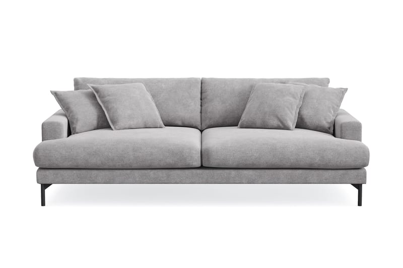 Menard Premium 4-seters dyp sofa i chenille, Grå