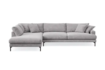 Menard Premium 5-seters venstrevendt L-formet dyp sjeselongsofa i chenille