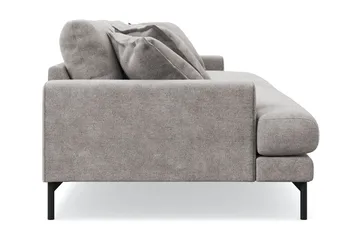 Menard Premium 4-seters dyp sofa i chenille - Grå/Brun - Møbler - Sofaer - 4 seter sofa