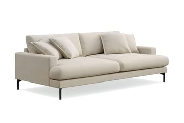 Menard Premium 4-seters dyp sofa i stoff - Beige - Møbler - Sofaer - 4 seter sofa