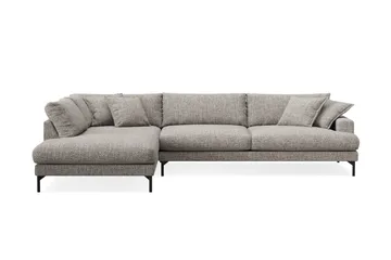 Menard Premium 5-seters venstrevendt L-formet dyp sjeselongsofa i chenille