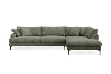 Menard Premium 5-seters høyrevendt L-formet dyp sjeselongsofa i chenille