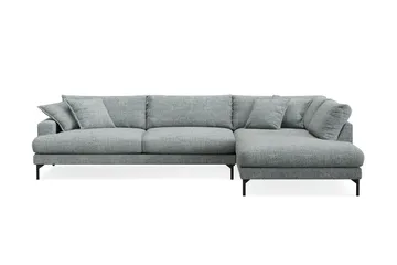 Menard Premium 5-seters høyrevendt L-formet dyp sjeselongsofa i chenille